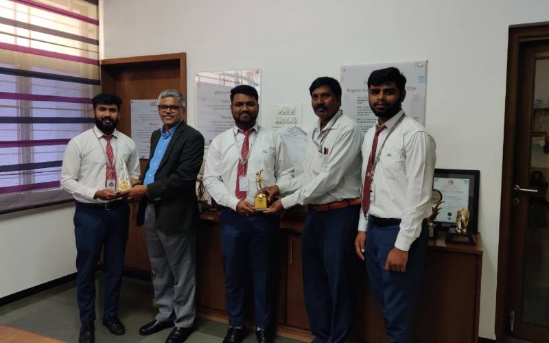 MBA Students win 1st place in Quiz Competition at IIMM Golden Jubilee Award 2023