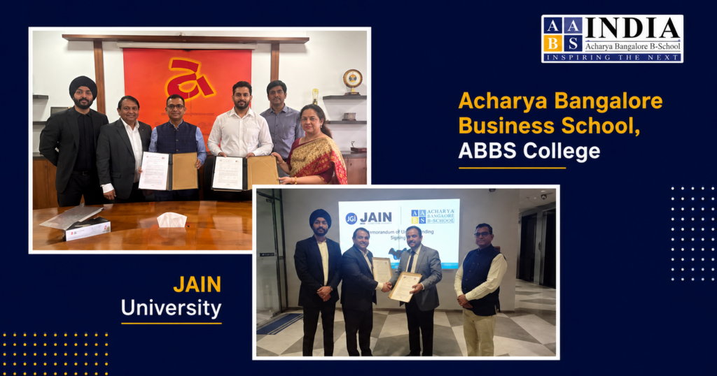 AAFM India Signs 2 Big MoUs in 2 Days with Jain University and Acharya Bangalore Business School