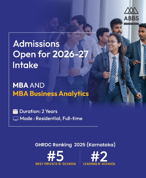 Admissions open for 2026-27 Intake