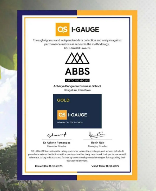 ABBS has secured an overall rating of gold