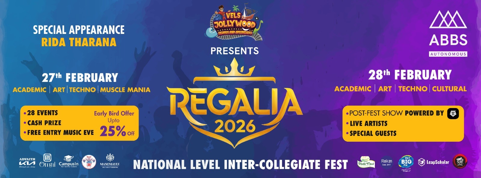 Regalia 2026 | National level inter-collegiate fest