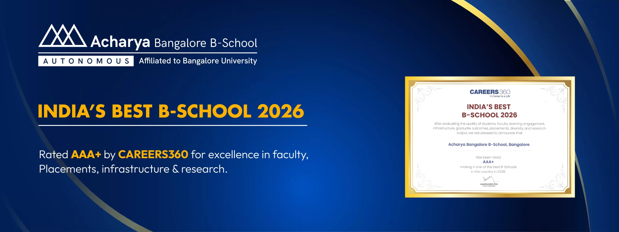 India's Best B-School 2026