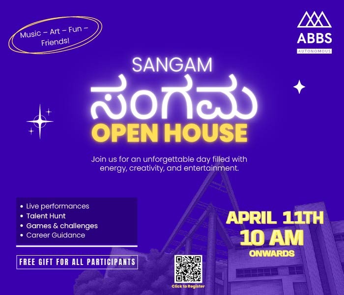 Sangam Open House | join us for an unforgettable day filled with energy, creativity and entertainment.